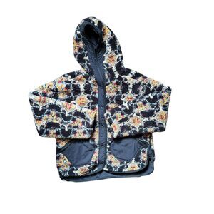 Free People Movement Size S Elevation Jacquard Reversible Fleece Hooded Jacket